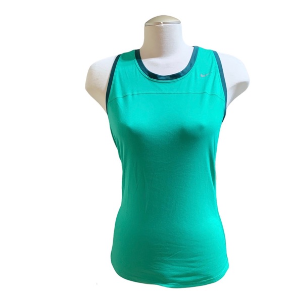 Nike Green Dri-Fit Sleeveless Running Tank Top Size Large - Picture 4 of 10